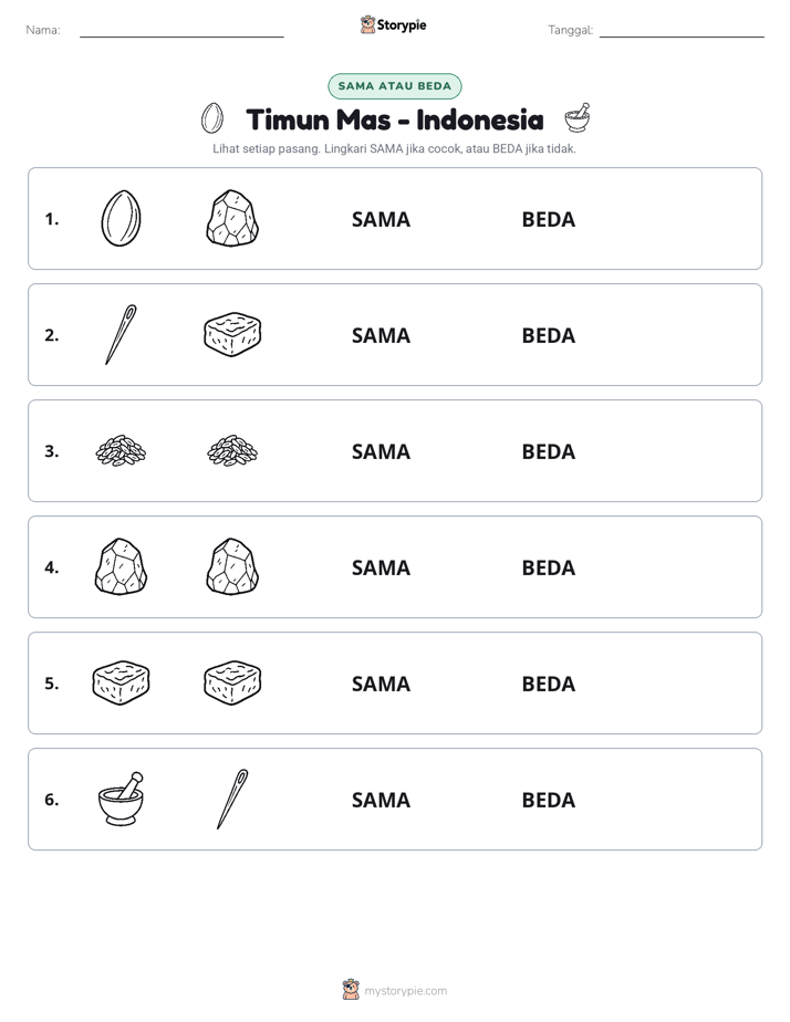 Sama atau Berbeda