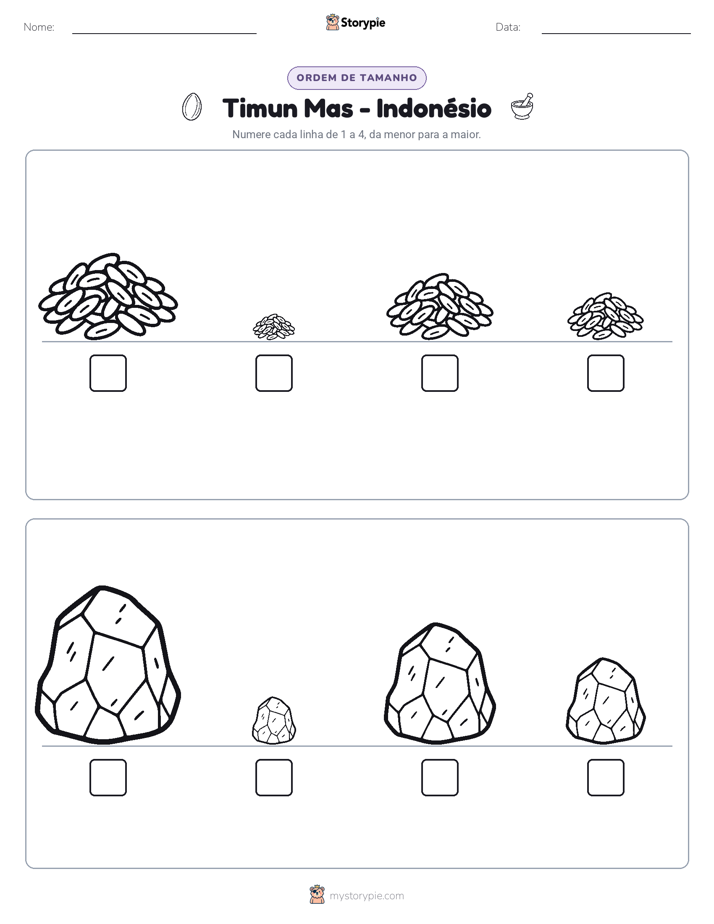 Ordem de Tamanho