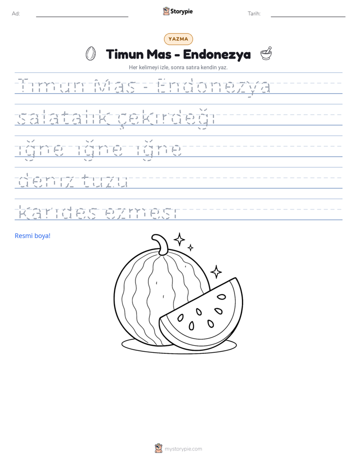Yazma Pratiği