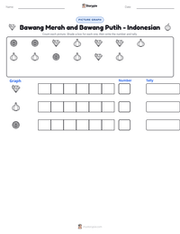 Bawang Merah and Bawang Putih - Indonesian printable worksheet preview
