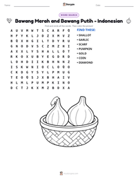 Bawang Merah and Bawang Putih - Indonesian printable worksheet preview