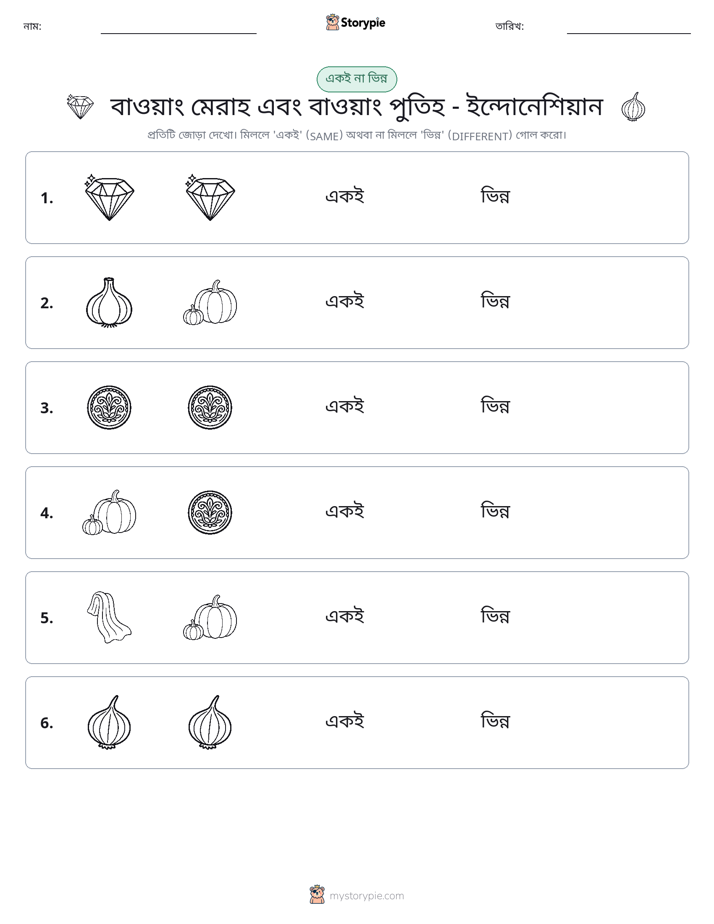 একই বা ভিন্ন