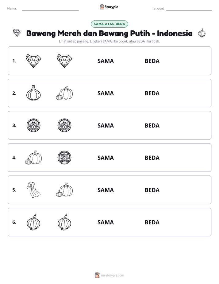 Sama atau Berbeda