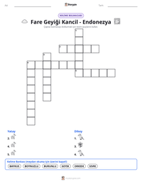 Fare Geyiği Kancil - Endonezya yazdırılabilir çalışma sayfası önizlemesi