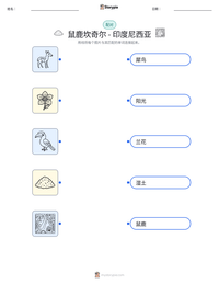 鼠鹿坎奇尔 - 印度尼西亚 可打印工作表预览