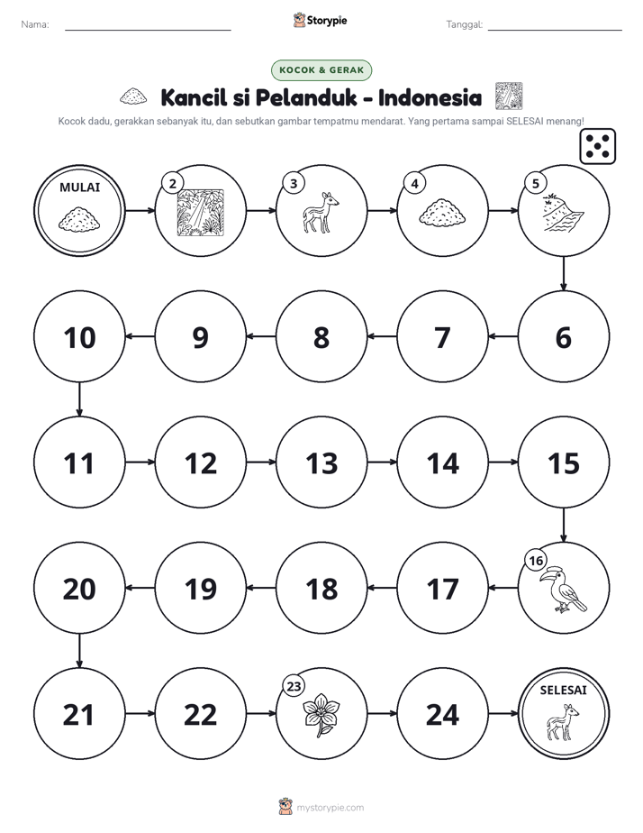 Permainan Gulung & Pindah