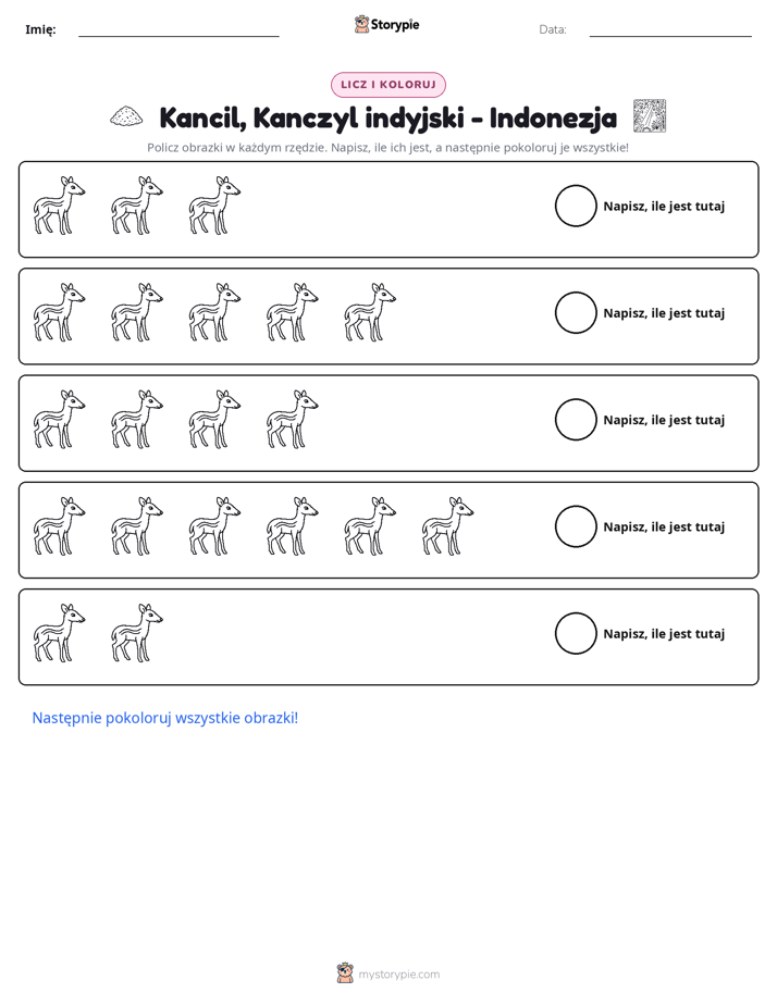 Liczenie i Kolorowanie