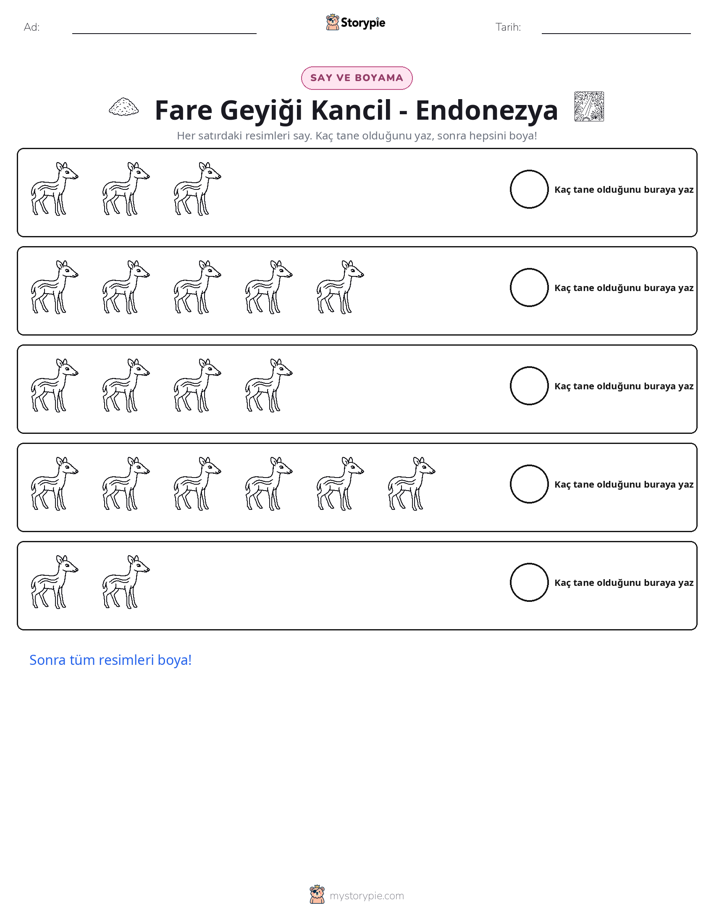 Say & Renklendir