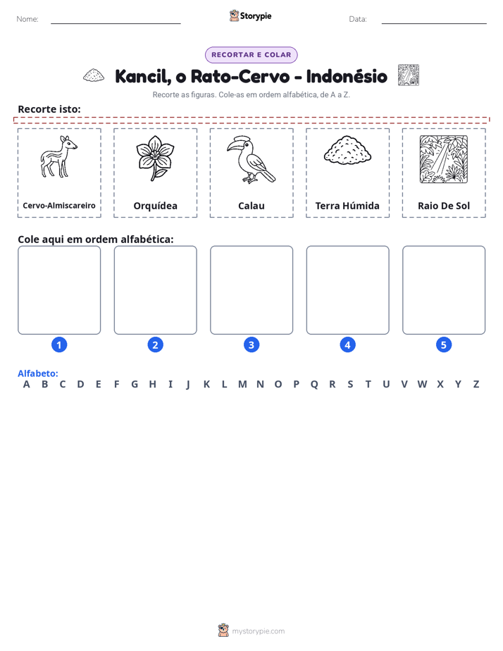 Recortar & Colar Alfabeto