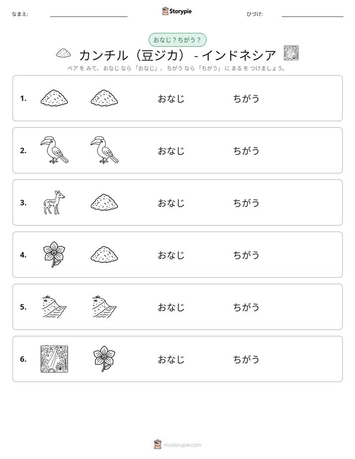 同じか違うか