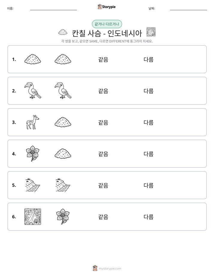 같은 것 또는 다른 것