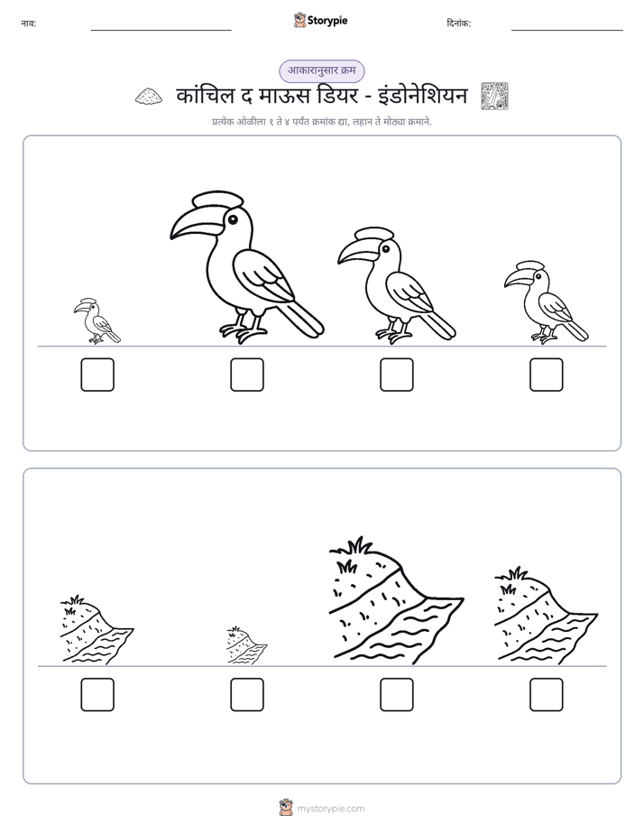 आकार क्रम