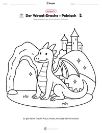 Der Wawel-Drache - Polnisch druckbare Arbeitsblatt Vorschau