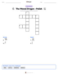The Wawel Dragon - Polish printable worksheet preview