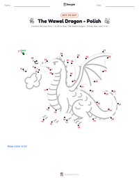 The Wawel Dragon - Polish printable worksheet preview