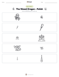 The Wawel Dragon - Polish printable worksheet preview