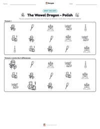 The Wawel Dragon - Polish printable worksheet preview