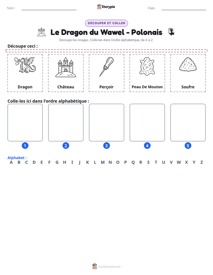 Découper & Coller l'Alphabet