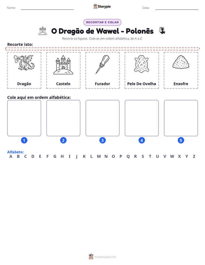 Recortar & Colar Alfabeto