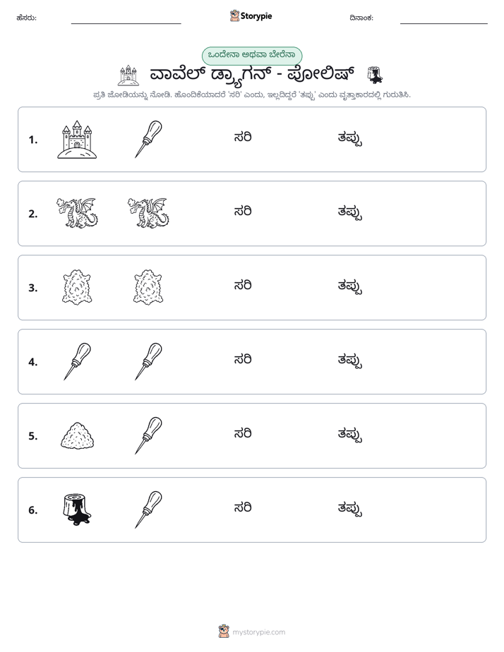 ಒಂದೇ ಅಥವಾ ವಿಭಿನ್ನ