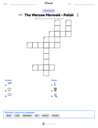 The Warsaw Mermaid - Polish printable worksheet preview