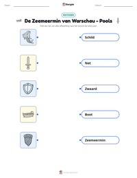 De Zeemeermin van Warschau - Pools afdrukbare werkblad voorbeeld