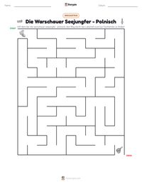 Die Warschauer Seejungfer - Polnisch druckbare Arbeitsblatt Vorschau