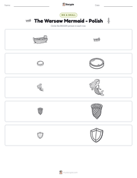 The Warsaw Mermaid - Polish printable worksheet preview