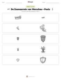 De Zeemeermin van Warschau - Pools afdrukbare werkblad voorbeeld
