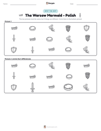 The Warsaw Mermaid - Polish printable worksheet preview