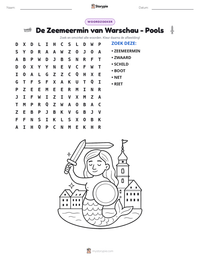 De Zeemeermin van Warschau - Pools afdrukbare werkblad voorbeeld