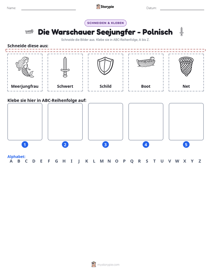Schneiden & Einfügen Alphabet