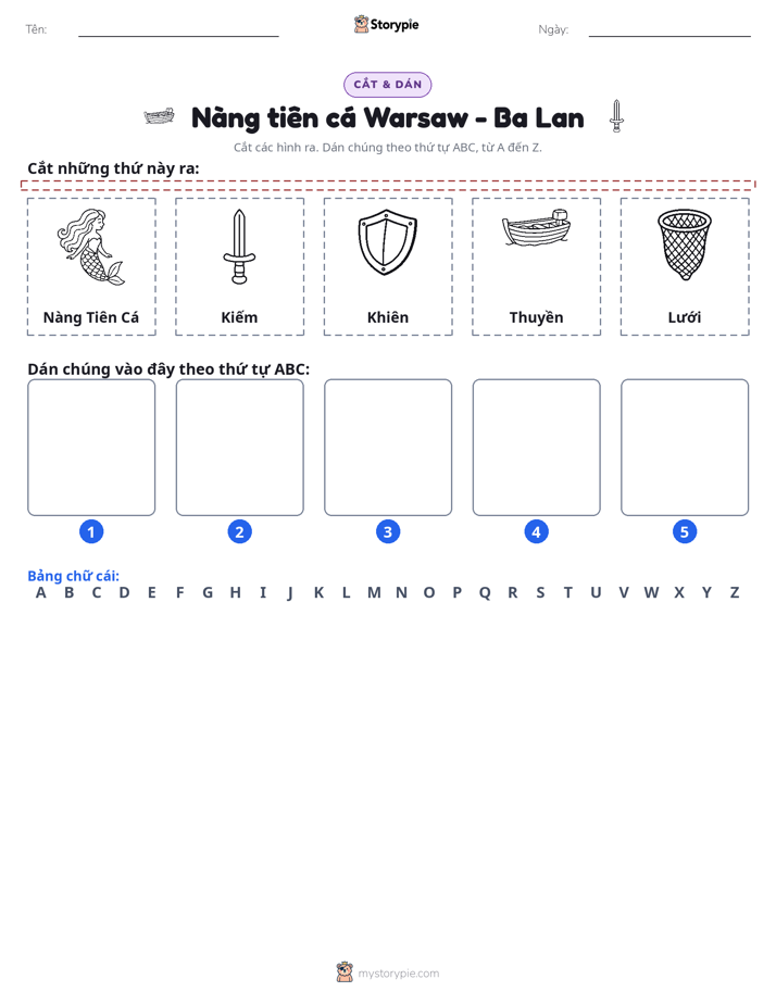 Cắt & Dán Chữ Cái