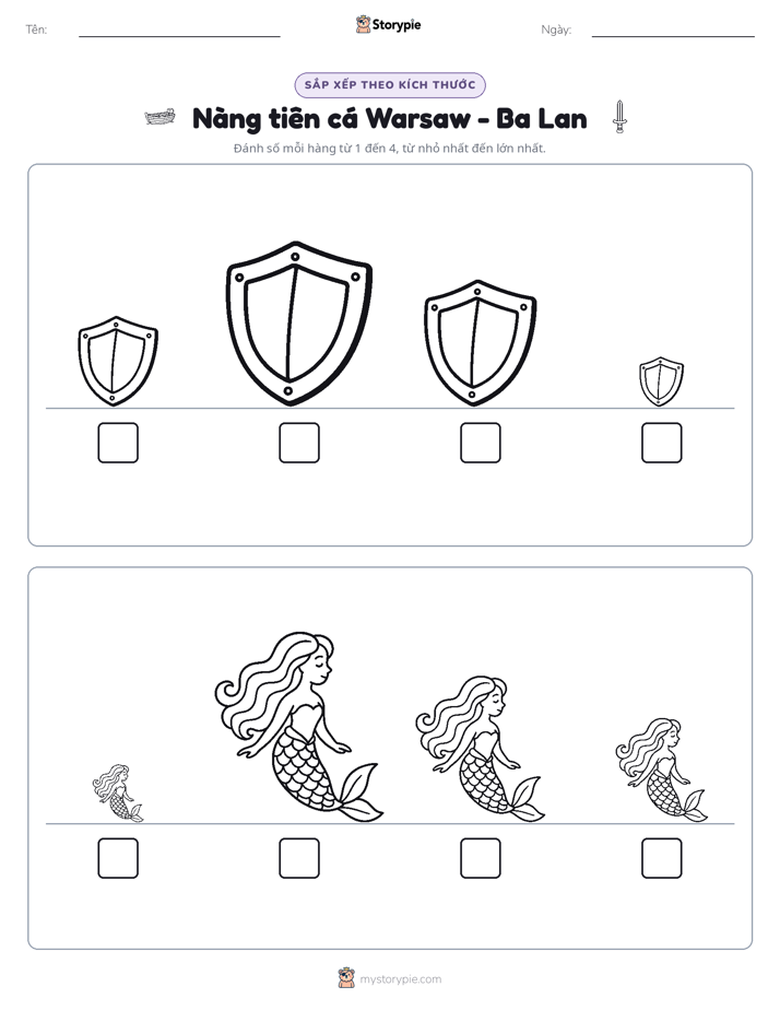 Thứ Tự Kích Thước