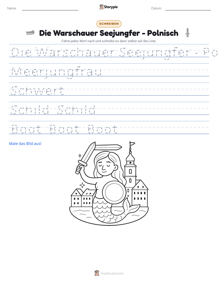 Schreibübung