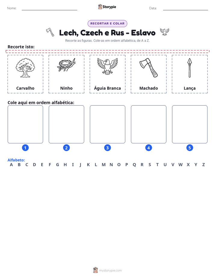 Recortar & Colar Alfabeto