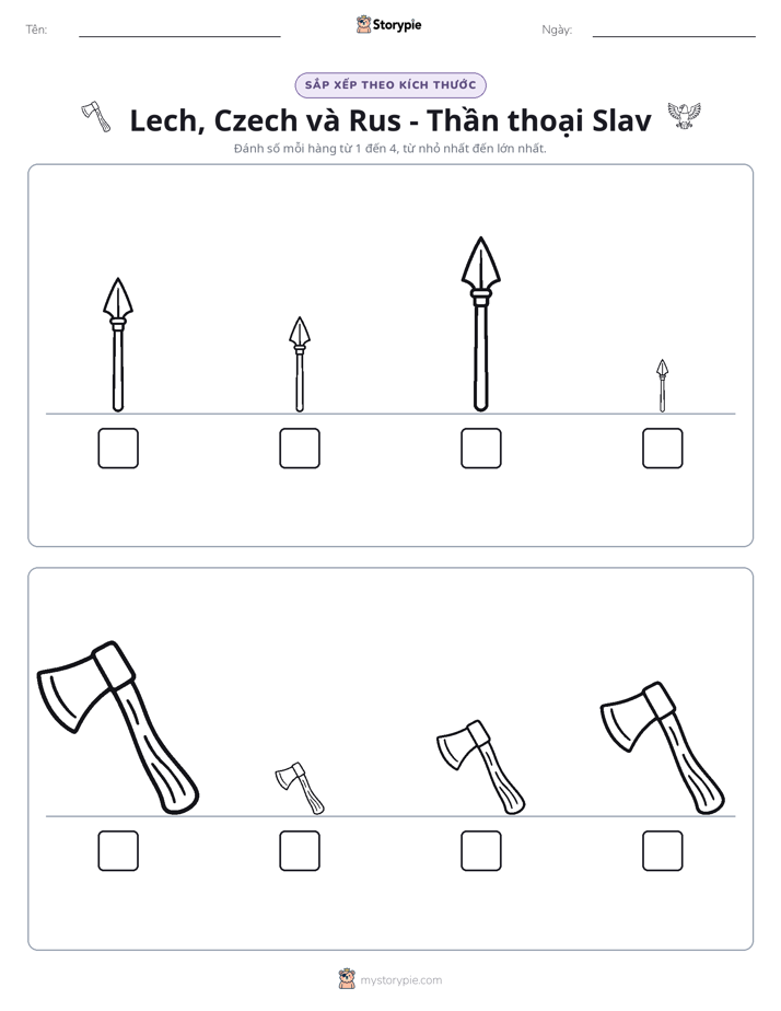 Thứ Tự Kích Thước