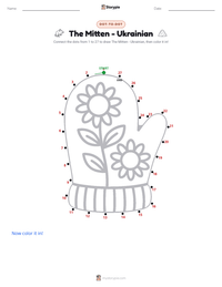The Mitten - Ukrainian printable worksheet preview