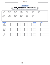 Kotyhoroshko - Ukrainian printable worksheet preview