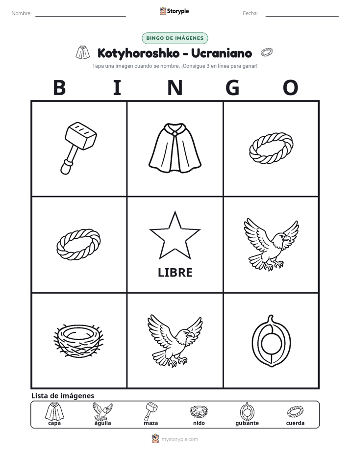 Bingo de Imágenes