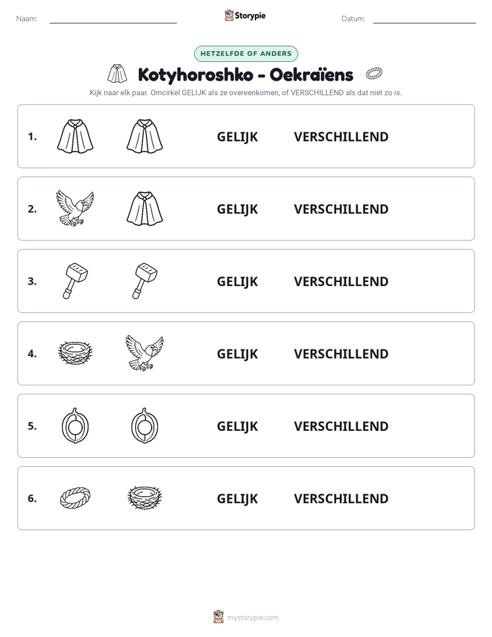 Zelfde of Verschillend