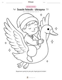 İvasik-Telesik - Ukrayna yazdırılabilir çalışma sayfası önizlemesi