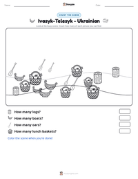 Ivasyk-Telesyk - Ukrainian printable worksheet preview