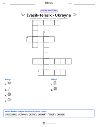 İvasik-Telesik - Ukrayna yazdırılabilir çalışma sayfası önizlemesi