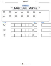 İvasik-Telesik - Ukrayna yazdırılabilir çalışma sayfası önizlemesi