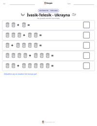 İvasik-Telesik - Ukrayna yazdırılabilir çalışma sayfası önizlemesi