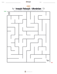 Ivasyk-Telesyk - Ukrainian printable worksheet preview