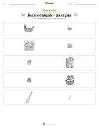 İvasik-Telesik - Ukrayna yazdırılabilir çalışma sayfası önizlemesi