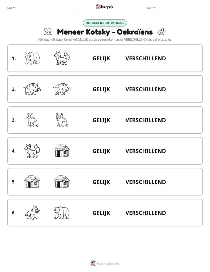 Zelfde of Verschillend