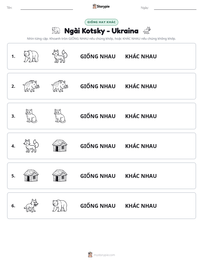 Giống Hay Khác